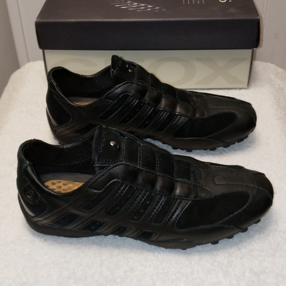 Ecco Snake Suede & Leather sneaker, black, 7 - Picture 4 of 13